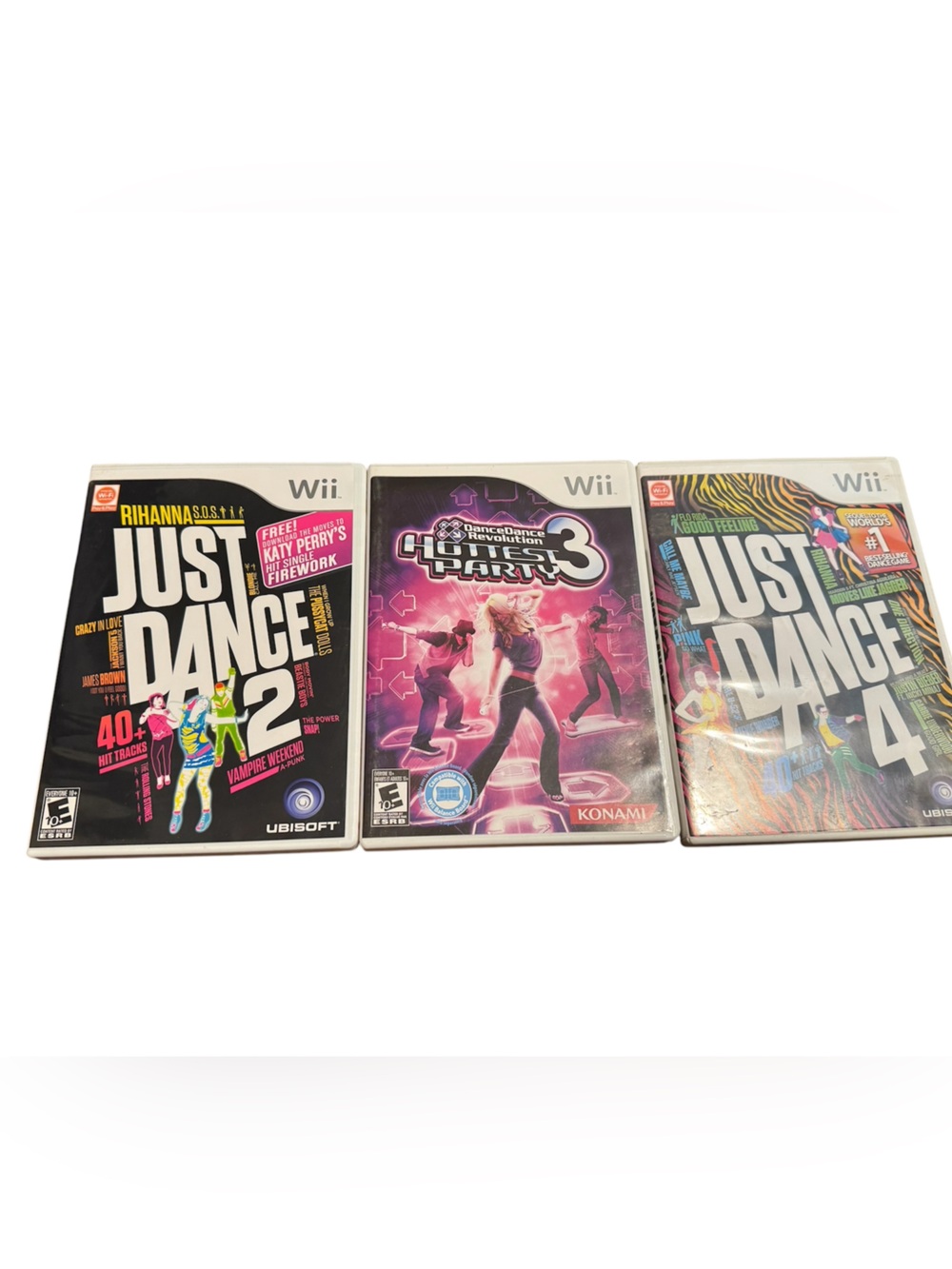 Just Dance 2, Just Dance 3, Just Dance 4 for Wii